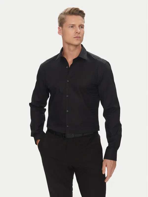 HUGO HUGO Košulja Kenno 50544934 Crna Slim Fit