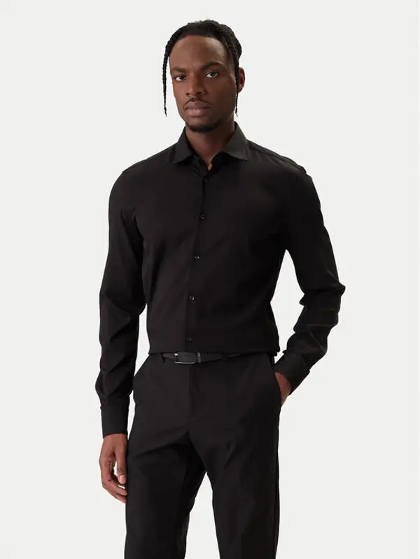 HUGO HUGO Košulja Kenno 50551242 Crna Slim Fit