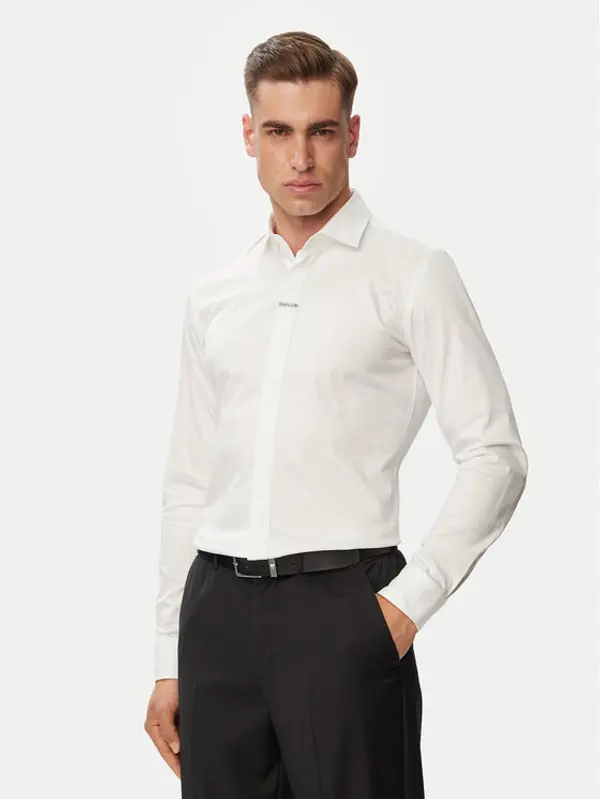 HUGO HUGO Košulja Kenno 50566215 Bijela Slim Fit