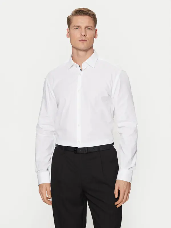 HUGO HUGO Košulja Koey 50534124 Bijela Slim Fit