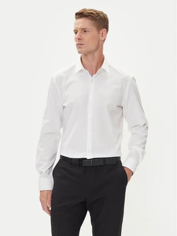 HUGO HUGO Košulja Koey 50544922 Bijela Slim Fit