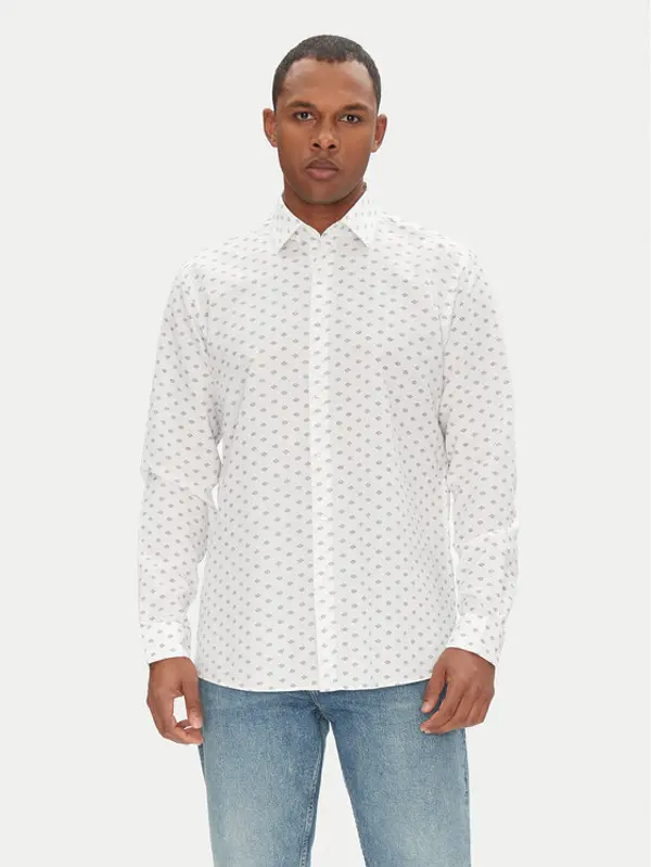 HUGO HUGO Košulja Valerio 50539802 Bijela Modern Fit