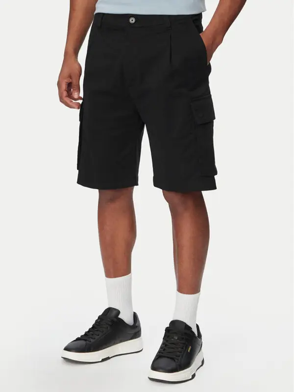 HUGO HUGO Kratke hlače Craysen 50556891 Crna Straight Fit
