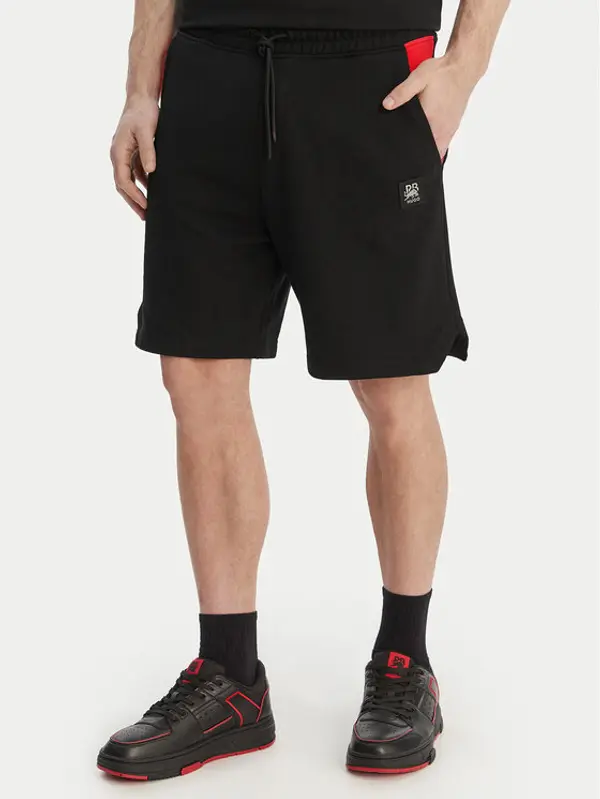 HUGO HUGO Kratke hlače Despen_RB 50559712 Crna Relaxed Fit