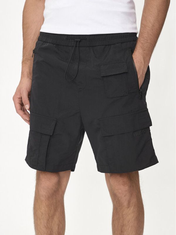 Hugo Hugo Kratke hlače Jad242 50511396 Crna Regular Fit