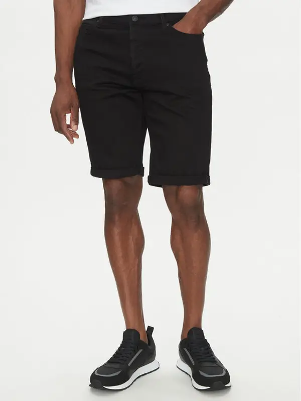 HUGO HUGO Kratke traperice 50537718 Crna Regular Fit
