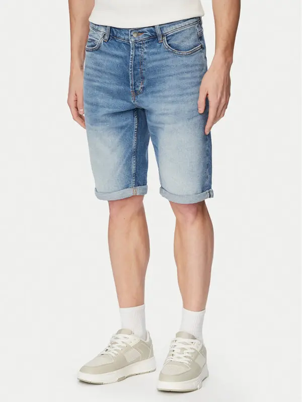 HUGO HUGO Kratke traperice 50556163 Plava Regular Fit