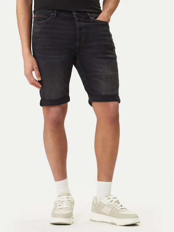 HUGO HUGO Kratke traperice 50561639 Siva Tapered Fit