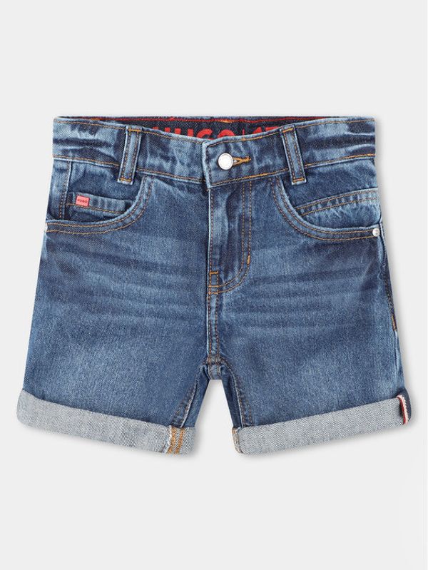 Hugo Hugo Kratke traperice G00041 D Tamnoplava Regular Fit