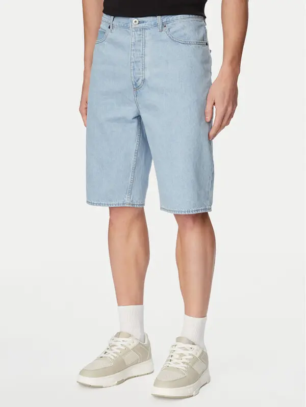 HUGO HUGO Kratke traperice Skate Shorts 50555994 Plava Straight Fit