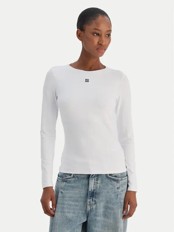 HUGO HUGO Majica Dasiia 50545208 Bijela Slim Fit