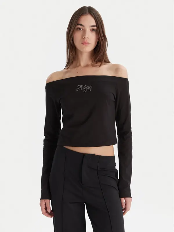 HUGO HUGO Majica Dolder 50546931 Crna Slim Fit