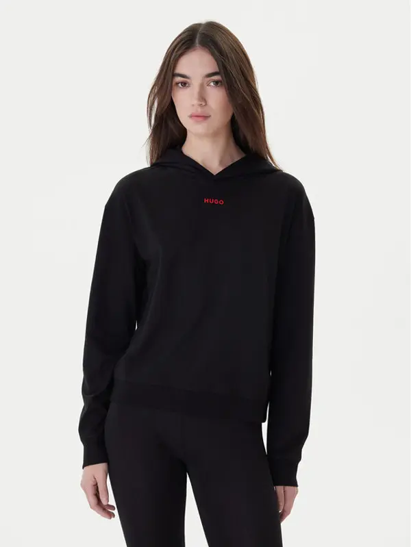 HUGO Hugo Majica dugih rukava 50490594 Crna Relaxed Fit