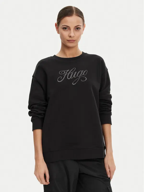 HUGO HUGO Majica dugih rukava 50537246 Crna Oversize