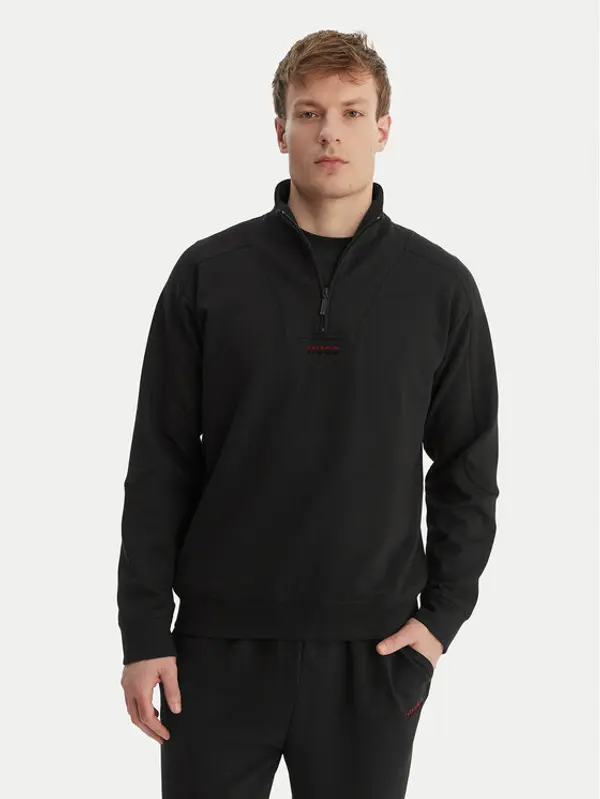 HUGO HUGO Majica dugih rukava Atlas 50557016 Crna Regular Fit