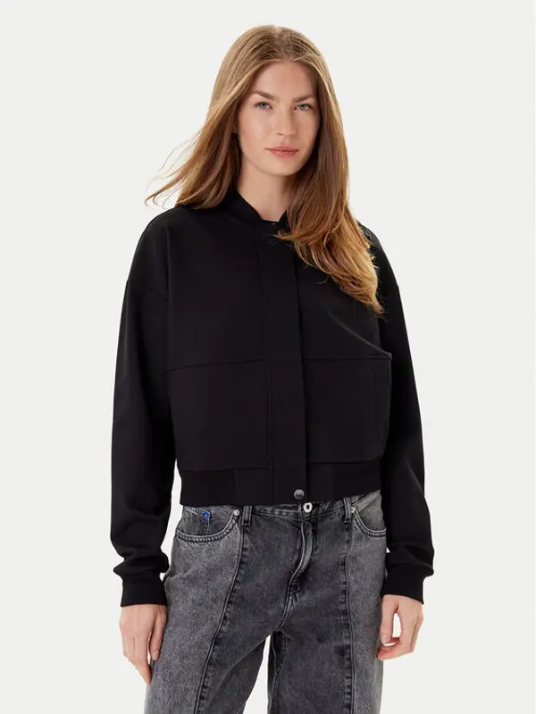 HUGO HUGO Majica dugih rukava Dakure 50542743 Crna Relaxed Fit