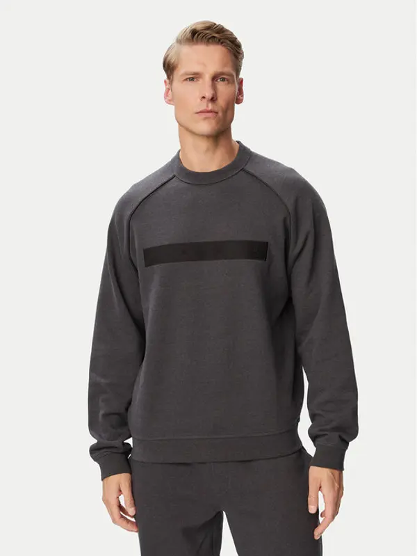 HUGO HUGO Majica dugih rukava Dalim 50563104 Tamno siva Regular Fit