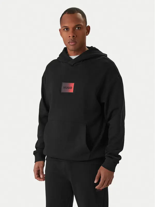 HUGO HUGO Majica dugih rukava Danohood 50553145 Crna Relaxed Fit