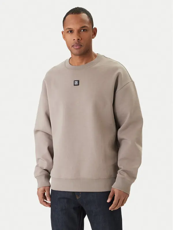 HUGO HUGO Majica dugih rukava Dettil 50533689 Bež Relaxed Fit