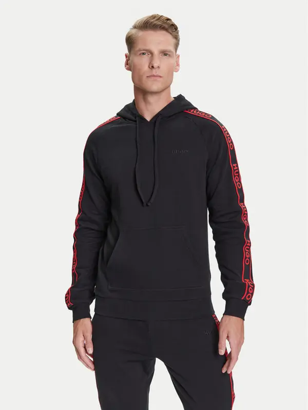 HUGO HUGO Majica dugih rukava Liam 50540921 Crna Regular Fit