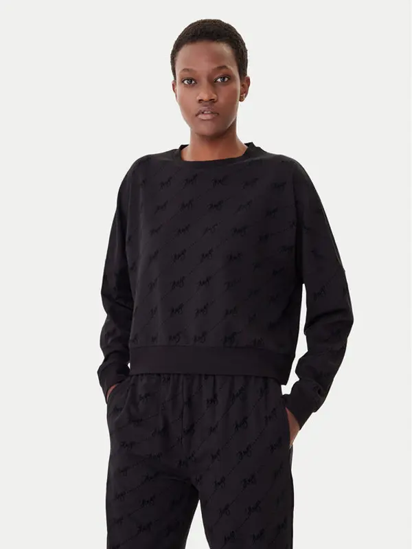 HUGO HUGO Majica dugih rukava Lokky 50545210 Crna Relaxed Fit