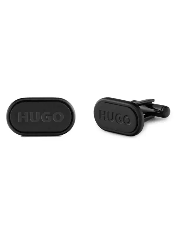 HUGO Hugo Manžete za košulju E-Classic-Cuf 50494892 Crna