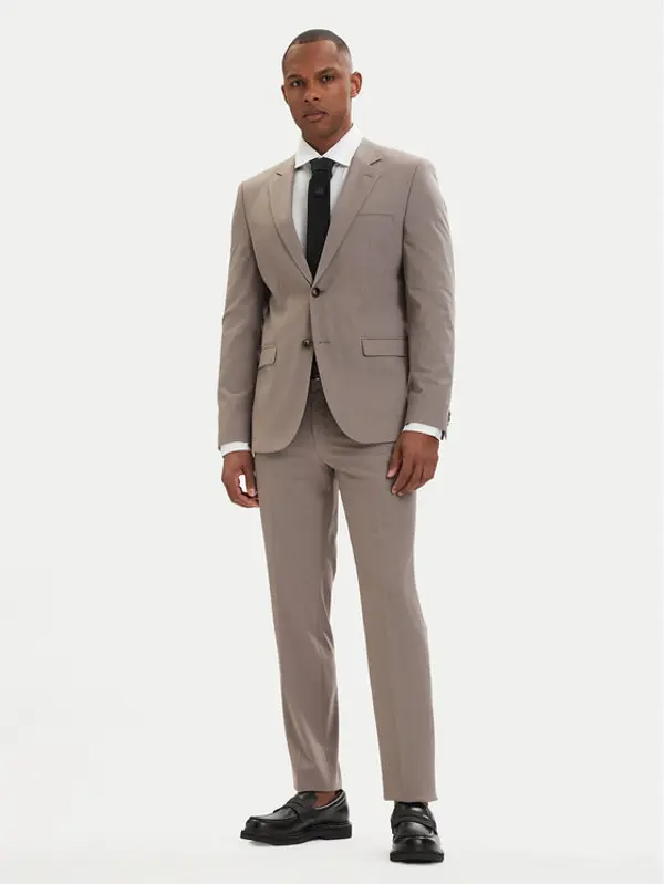 HUGO HUGO Odijelo Arti-Hesten 50544524 Svijetlo smeđa Extra Slim Fit