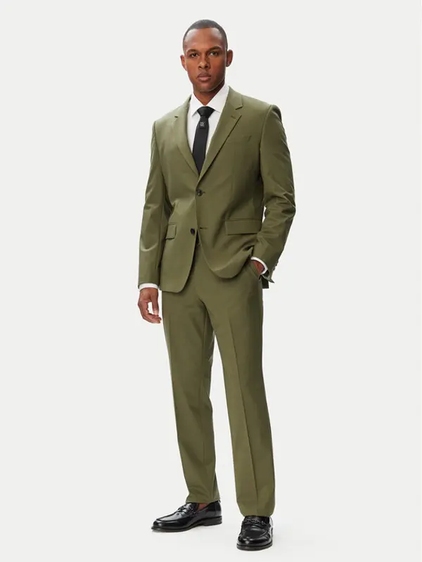 HUGO HUGO Odijelo Henry-Getlin253X 50567894 Tamno zelena Slim Fit