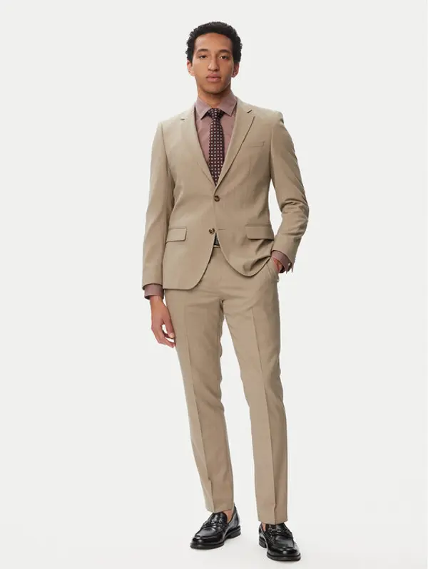 HUGO HUGO Odijelo Henry/Getlin232X 50557616 Bež Slim Fit
