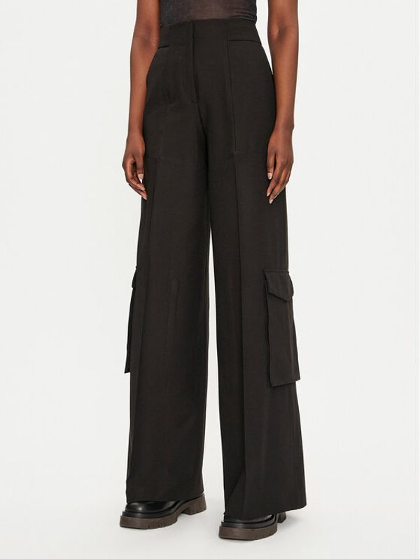 Hugo Hugo Palazzo hlače Himana 50518970 Crna Regular Fit