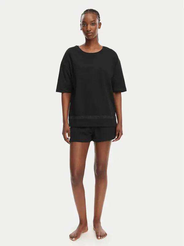 HUGO HUGO Pidžama 50561609 Crna Relaxed Fit