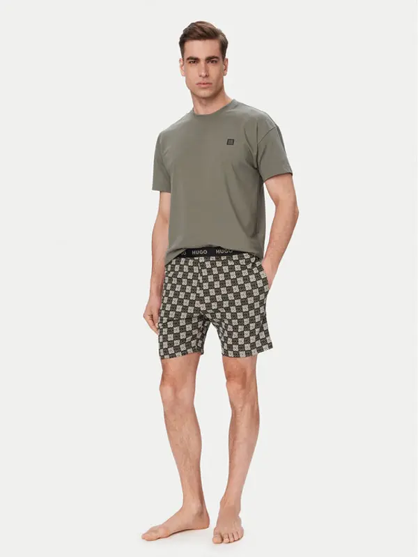 HUGO HUGO Pidžama Aaron 50556777 Tamno zelena Regular Fit