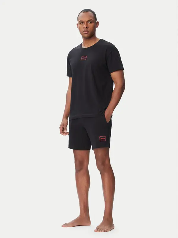 HUGO HUGO Pidžama Laze 50534566 Crna Regular Fit