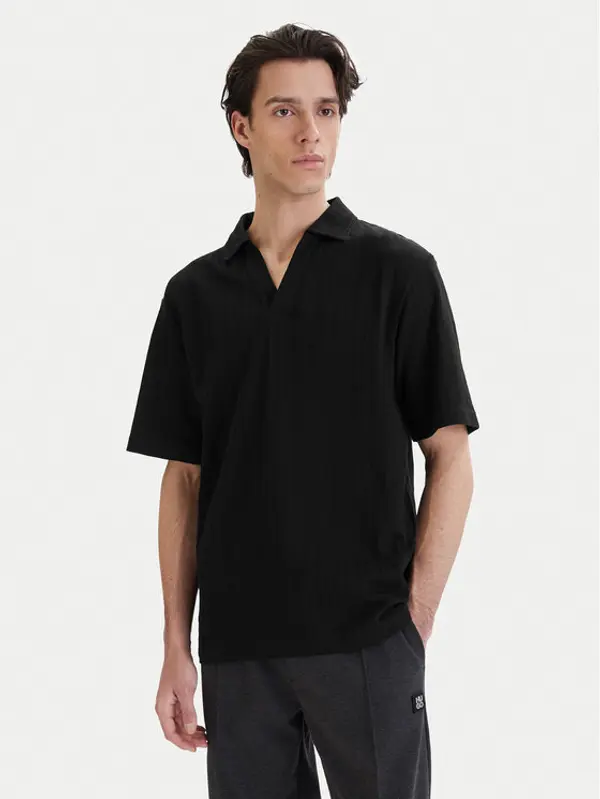 HUGO HUGO Polo Dalibo 50556724 Crna Relaxed Fit