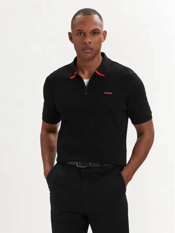 HUGO HUGO Polo Dalomino 50511721 Crna Regular Fit