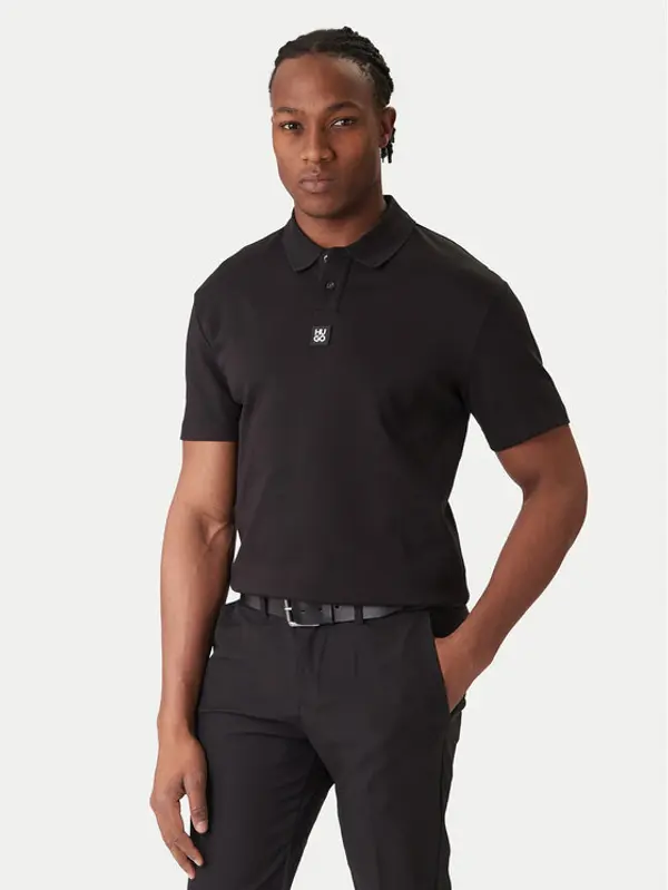 HUGO HUGO Polo Deabono_D 50517638 Crna Regular Fit