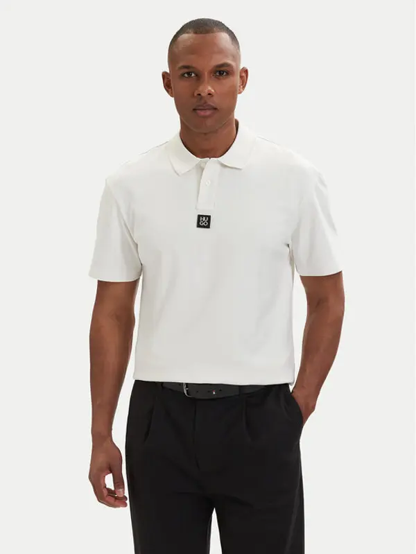 HUGO HUGO Polo Deabono_D 50517638 Krem Regular Fit