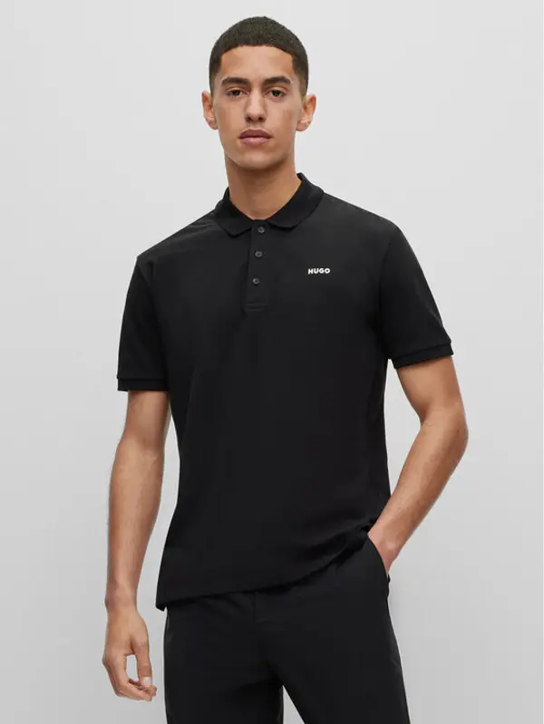 HUGO Hugo Polo Donos222 50466182 Crna Regular Fit