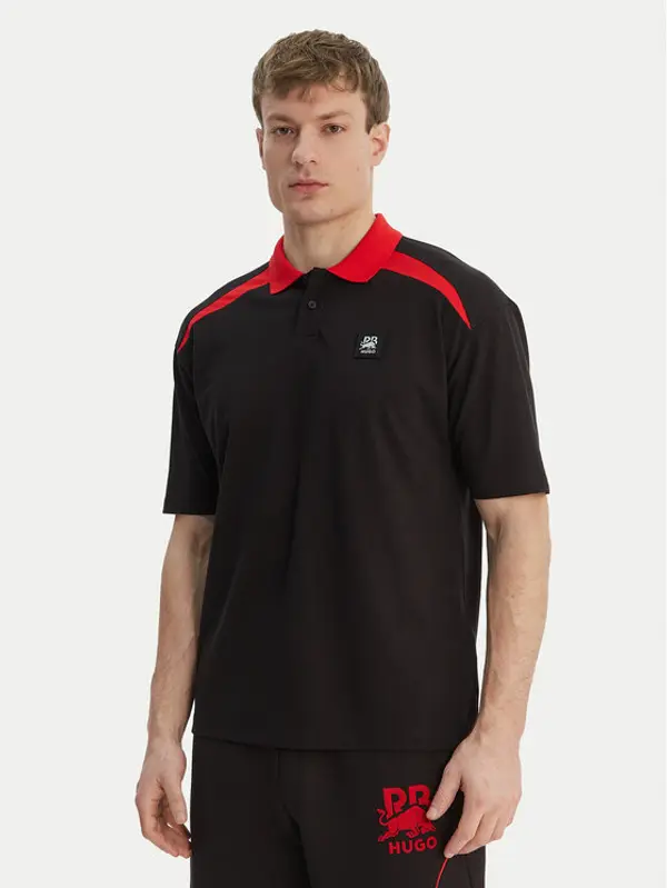 HUGO HUGO Polo Dunios_RB 50559650 Crna Regular Fit