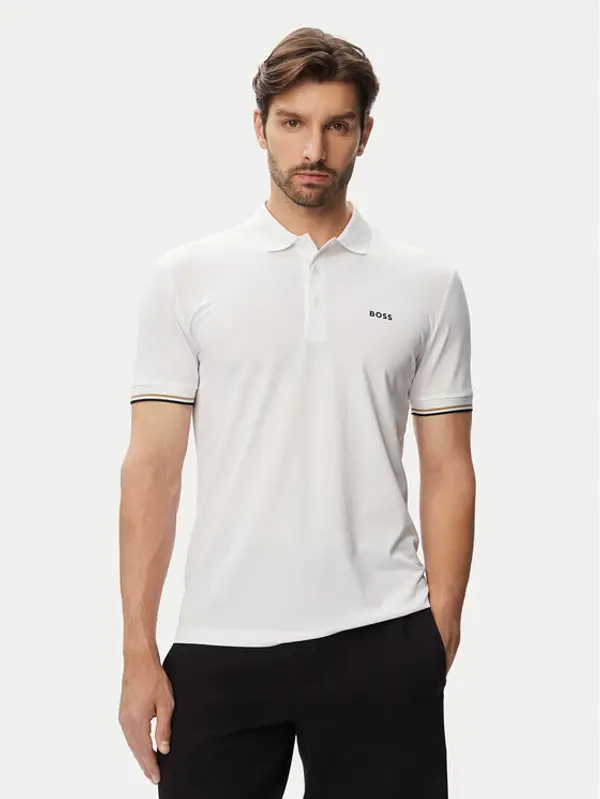 HUGO HUGO Polo Game 1 50564785 Bijela Slim Fit