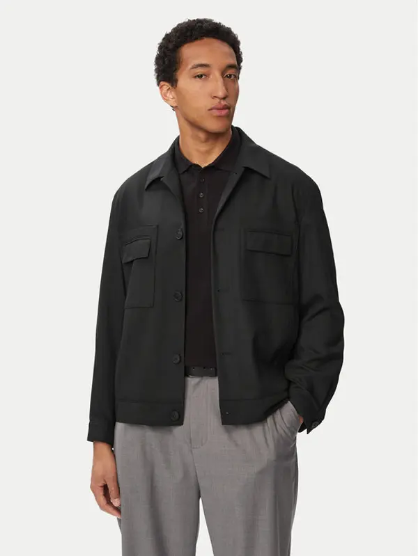 HUGO HUGO Prijelazna jakna Juliano243F1 50555258 Crna Regular Fit
