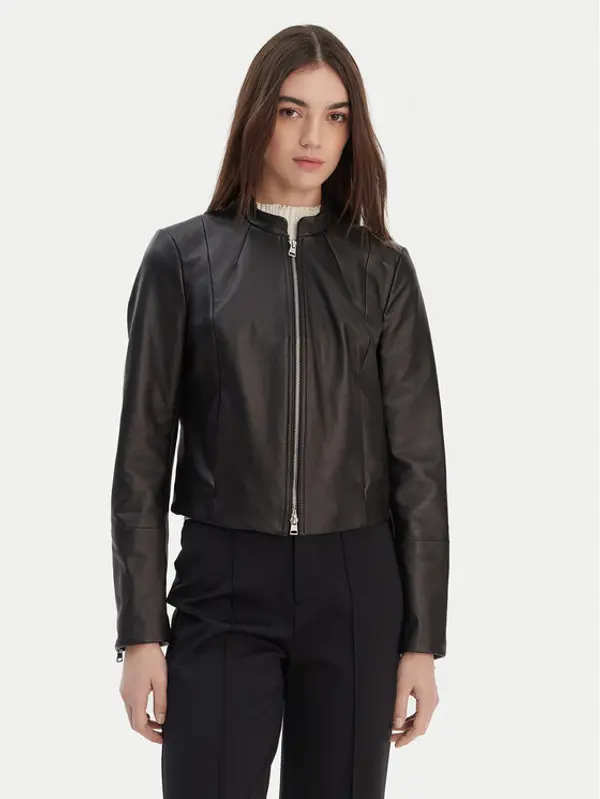 HUGO HUGO Prijelazna jakna Lasari 50555743 Crna Regular Fit