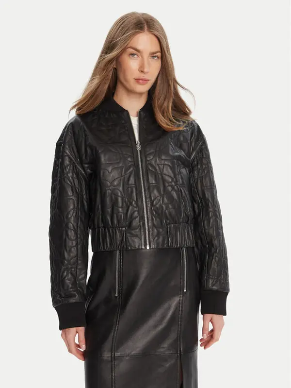 HUGO HUGO Prijelazna jakna Lesana 50542331 Crna Relaxed Fit