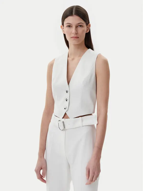 HUGO HUGO Prsluk 50537760 Bijela Slim Fit