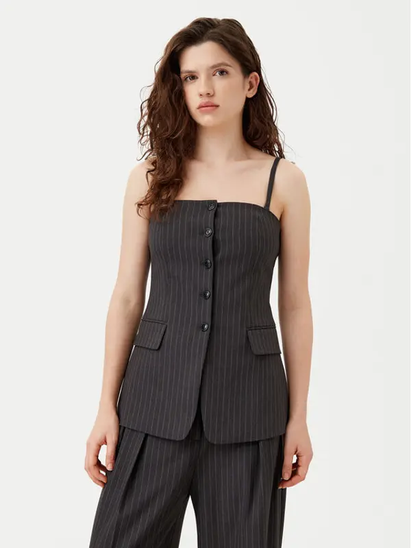 HUGO HUGO Prsluk Asiane 50530460 Siva Regular Fit