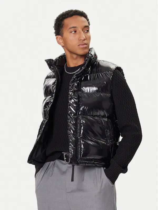 HUGO HUGO Prsluk Baltino2541 50547981 Crna Regular Fit