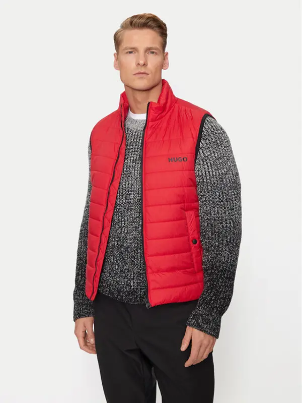 HUGO Hugo Prsluk Bentino2221 50468742 Crvena Slim Fit