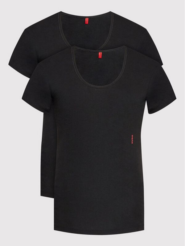 Hugo Hugo Set 2 majice Twin 50469660 Crna Regular Fit