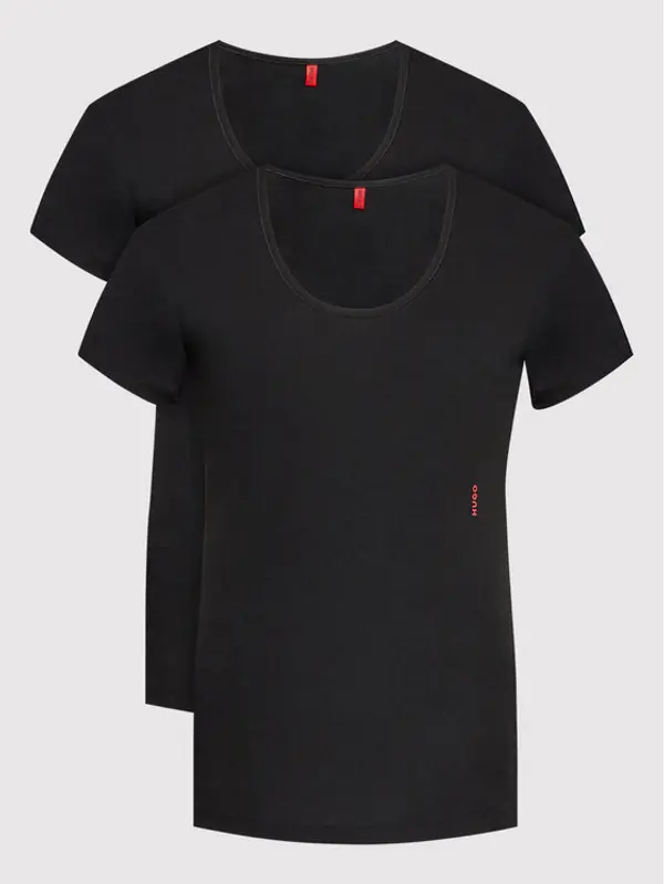 HUGO HUGO Set t-shirt majica﻿ Twin 50469660 Crna Regular Fit