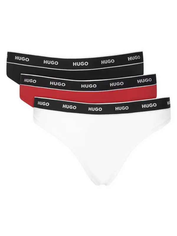HUGO HUGO Set tanga gaćica﻿ Triplet Thong Stripe 50545680 Šarena